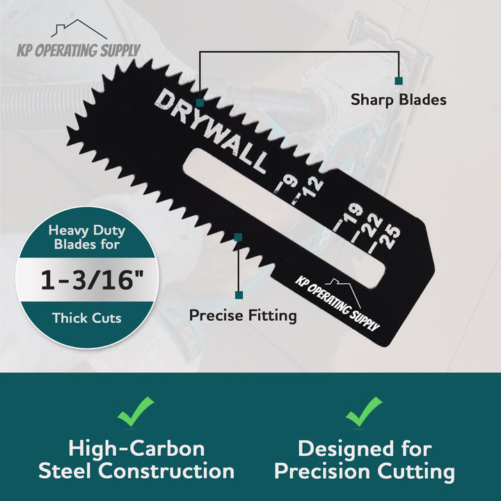 5 Pack Drywall Cutter Saw Blades for Makita - High Carbon Steel Cordless Cut Out Saw Blades