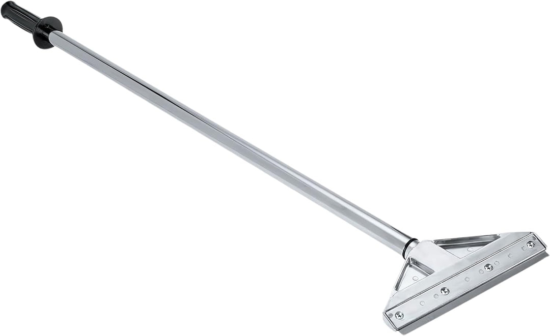 8-Inch Floor Scraper Tool with Razor Blade,  floor scraper with telescoping handle and cushioned grip for removing residue, labels and debris